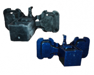 Removal of paint from plastic and rubber parts Removal of paint from plastic and rubber parts